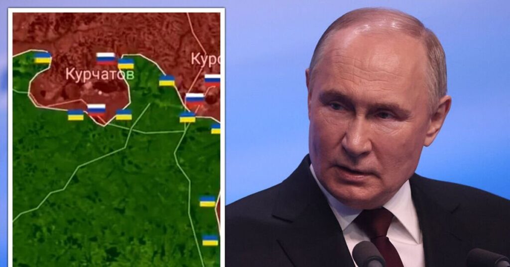 Incredible map shows Ukraine swarming over Russian territory 'like maple syrup’ | World | News