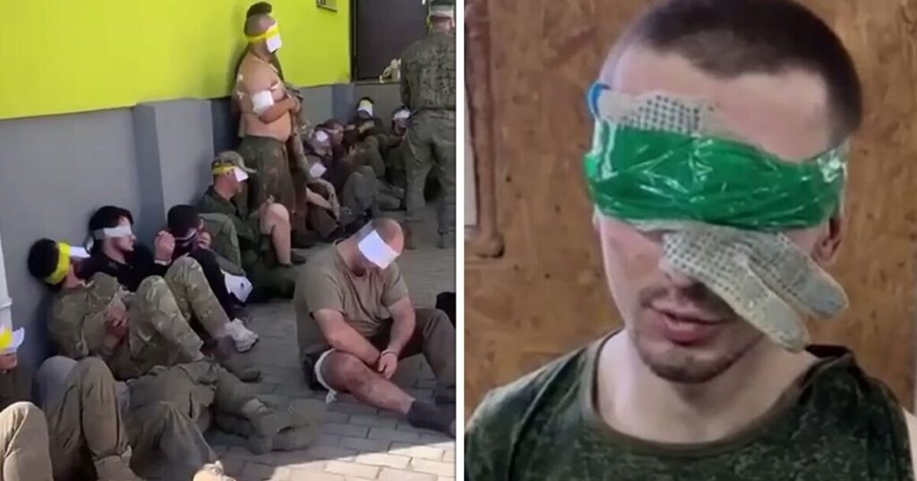 Blindfolded Russia's soldiers instantly surrender to Ukraine | World | News