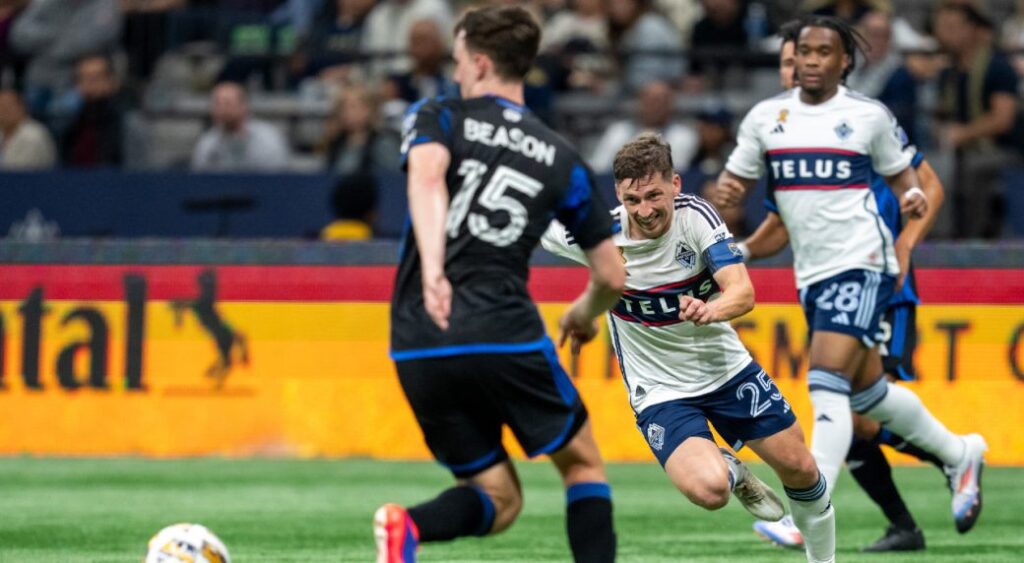 Armstrong scores, surging Whitecaps beat slumping Earthquakes